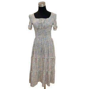 Modshe floral boho dress, scoop neck, size small